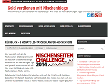 Tablet Screenshot of geld-verdienen-mit-nischenblog.de